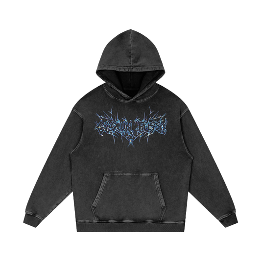 CLUSSY Acid Wash Oversize Hoodie