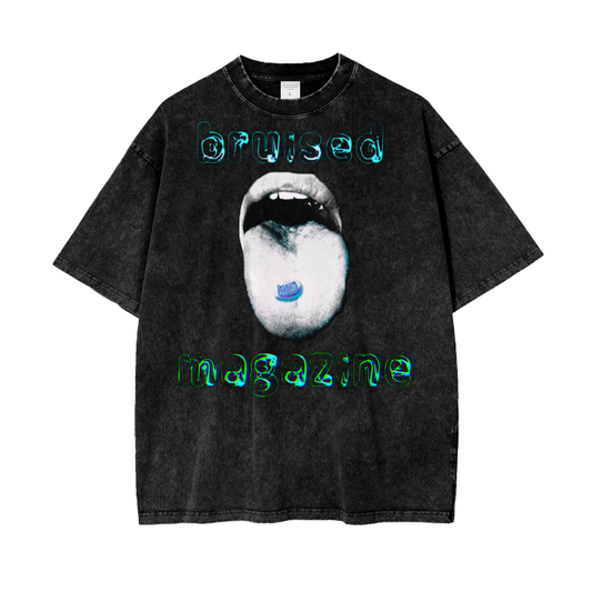 Addiction Acid Wash Oversize T-Shirt