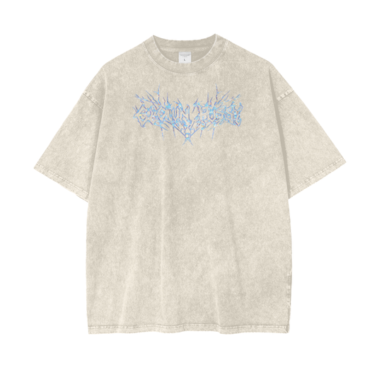 CLUSSY Acid Wash Oversize T-Shirt