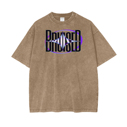 Officially Bruised Acid Wash Oversize T-Shirt -