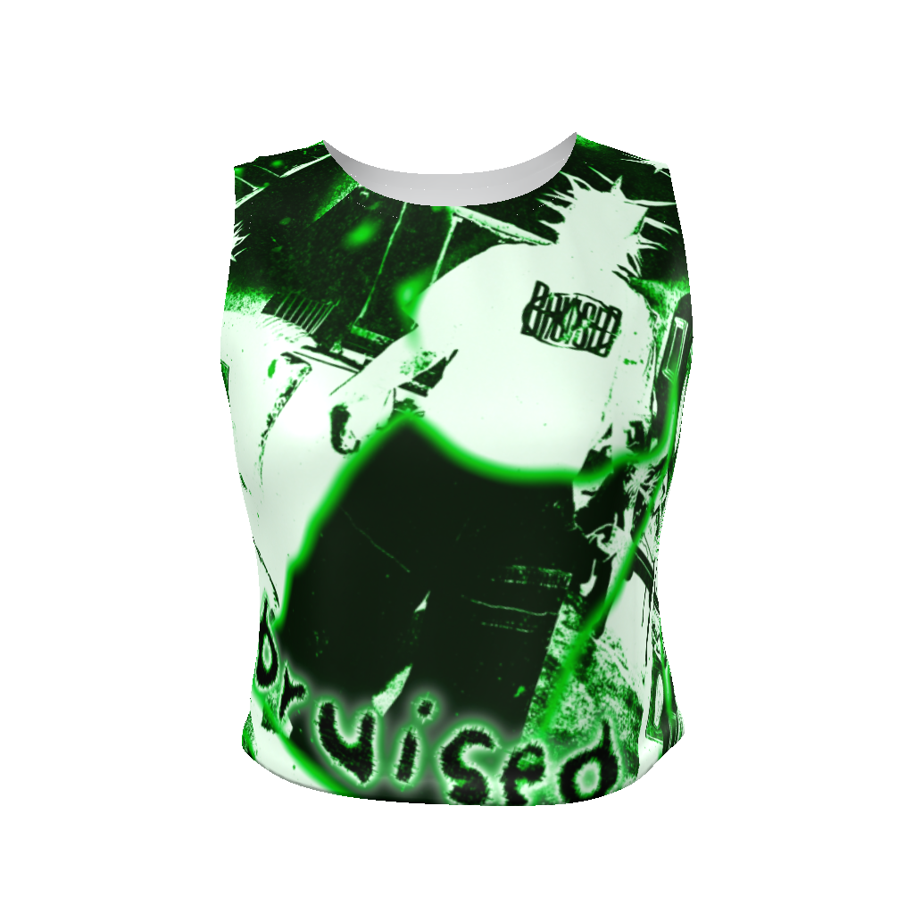 TOXIC Fitted Crop Tank Top